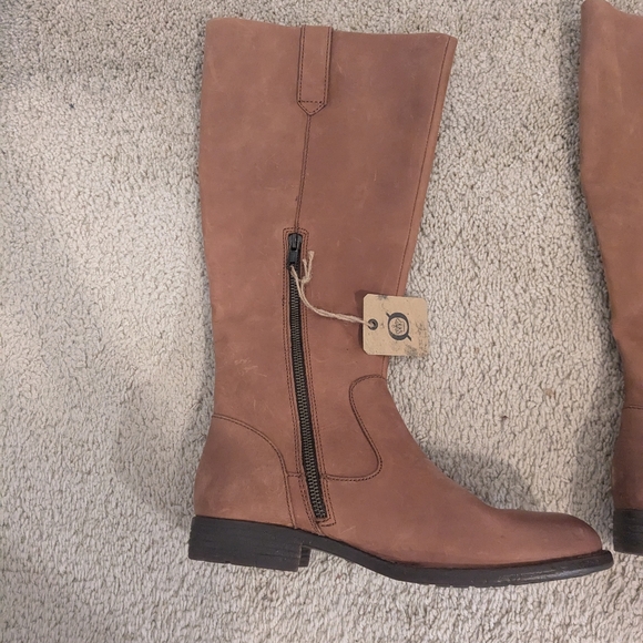 👢NWT $199 Børn Shaunie Saddler Leather Knee High Brown Boot Size 9M - Picture 10 of 14
